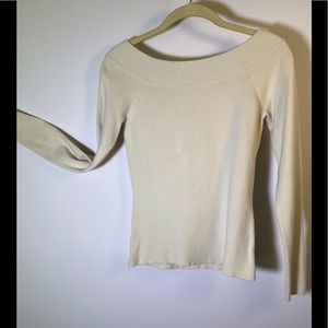 Cream Scoop Neck